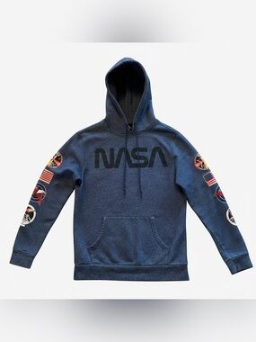 NASA Aldrin Family Foundation Mission Patch Hoodie Men’s Small Blue Spacecore